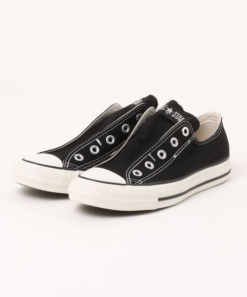 CONVERSE(コンバース)の「【CONVERSE】ALL STAR SLIP N OX(スリッポン・レディース・ホワイト/ブラック・4/4.5/8.5/5/9/5.5/6.5/7/7.5/8)」の2枚目の写真