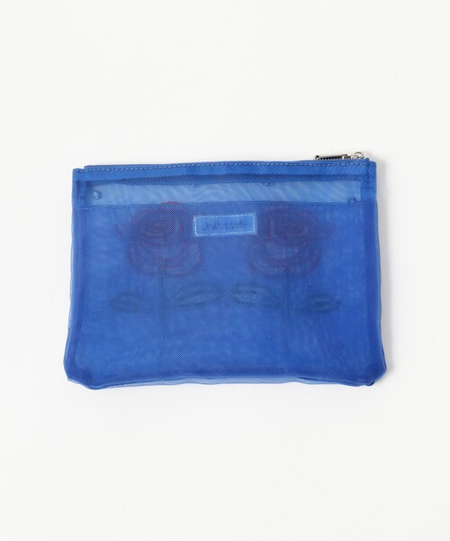 Ray BEAMS（レイビームス）の「【別注】Casselini / チュール 刺繍 ポーチ（ポーチ・レディース・ブルー/ブラック・ONE SIZE）」の6枚目の写真
