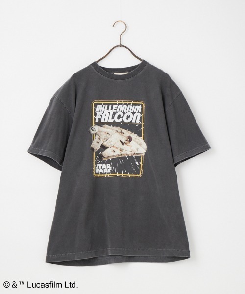 GOOD ROCK SPEED（グッドロックスピード）の「[GOOD ROCK SPEED/グッドロックスピード] 別注 / STAR WARS / MILLENNIUM FALCON / プリントTシャツ / ディズニー（Tシャツ/カットソー・レディース・チャコール・XL/L/M）」の3枚目の写真