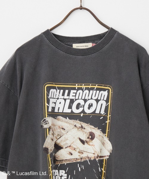 GOOD ROCK SPEED（グッドロックスピード）の「[GOOD ROCK SPEED/グッドロックスピード] 別注 / STAR WARS / MILLENNIUM FALCON / プリントTシャツ / ディズニー（Tシャツ/カットソー・レディース・チャコール・XL/L/M）」の5枚目の写真