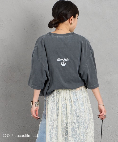 GOOD ROCK SPEED（グッドロックスピード）の「[GOOD ROCK SPEED/グッドロックスピード] 別注 / STAR WARS / MILLENNIUM FALCON / プリントTシャツ / ディズニー（Tシャツ/カットソー・レディース・チャコール・XL/L/M）」の12枚目の写真