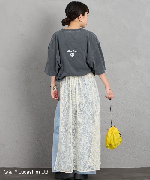 GOOD ROCK SPEED（グッドロックスピード）の「[GOOD ROCK SPEED/グッドロックスピード] 別注 / STAR WARS / MILLENNIUM FALCON / プリントTシャツ / ディズニー（Tシャツ/カットソー・レディース・チャコール・XL/L/M）」の14枚目の写真