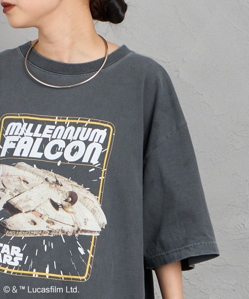 GOOD ROCK SPEED（グッドロックスピード）の「[GOOD ROCK SPEED/グッドロックスピード] 別注 / STAR WARS / MILLENNIUM FALCON / プリントTシャツ / ディズニー（Tシャツ/カットソー・レディース・チャコール・XL/L/M）」の18枚目の写真