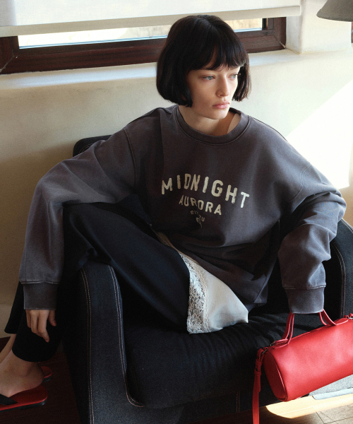 SIYAZU（シヤジュ）の「SITP5252 MIDNIGHT AURORA スウェット_チャコール（スウェット・レディース・チャコール・ONE）」の2枚目の写真