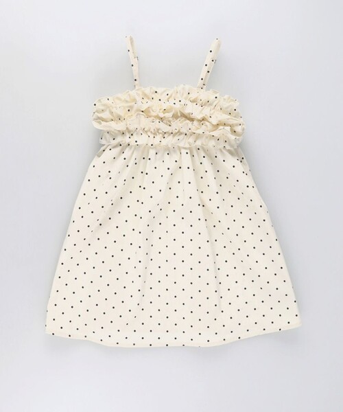 BRANSHES（ブランシェス）の「【プチレディ/おそろい】胸フリルキャミワンピース（ワンピース・キッズ・ラベンダー/アイボリー・130/140/150/100/120/110）」の3枚目の写真