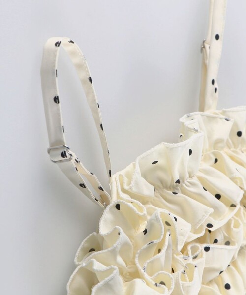 BRANSHES（ブランシェス）の「【プチレディ/おそろい】胸フリルキャミワンピース（ワンピース・キッズ・ラベンダー/アイボリー・130/140/150/100/120/110）」の9枚目の写真