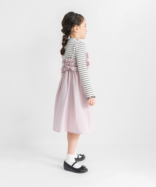BRANSHES（ブランシェス）の「【プチレディ/おそろい】胸フリルキャミワンピース（ワンピース・キッズ・ラベンダー/アイボリー・130/140/150/100/120/110）」の17枚目の写真