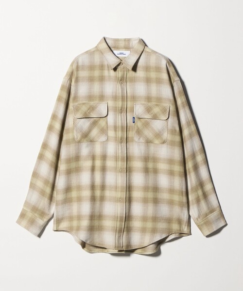 NICE WEATHER(ナイスウェザー)の「<NICE WEATHER>ネルチェック ワークシャツ(シャツ/ブラウス・メンズ・イエロー/ライトブルー・L/S/XS/M)」の2枚目の写真
