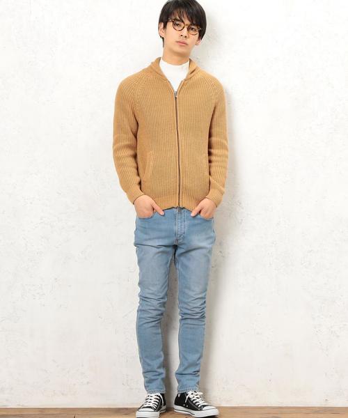 green label relaxing(グリーンレーベルリラクシング)の「BC INDIGO/LIKE SHAWL/ZIP カーディガン◆(カーディガン/ボレロ・メンズ・ベージュ/ネイビー・MEDIUM/LARGE/SMALL)」の9枚目の写真