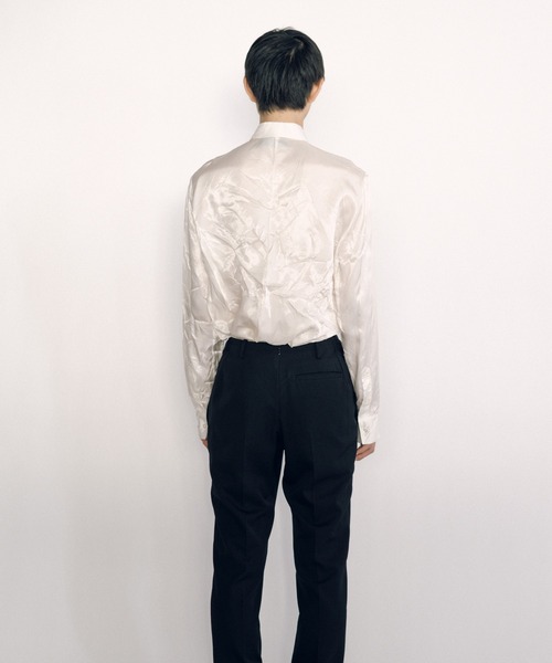 KEISUKEYOSHIDA（ケイスケヨシダ）の「Lining Shirt（シャツ/ブラウス・レディース・ブラック/ホワイト・M/S/L）」の15枚目の写真