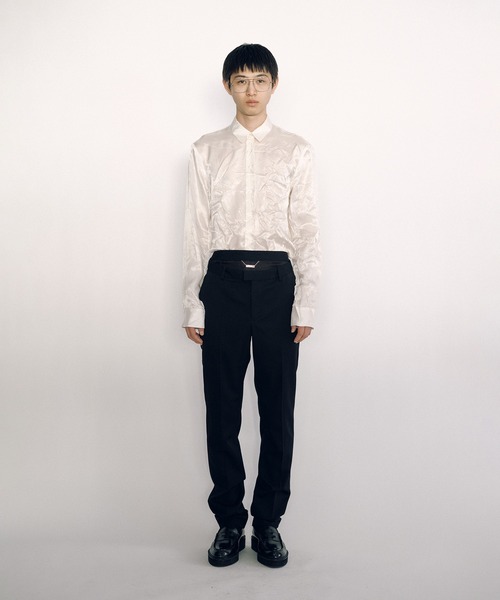 KEISUKEYOSHIDA（ケイスケヨシダ）の「Lining Shirt（シャツ/ブラウス・レディース・ブラック/ホワイト・M/S/L）」の18枚目の写真