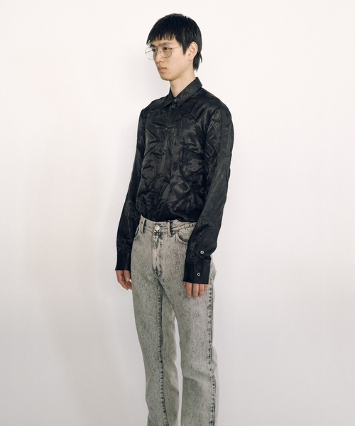 KEISUKEYOSHIDA（ケイスケヨシダ）の「Lining Shirt（シャツ/ブラウス・レディース・ブラック/ホワイト・M/S/L）」の20枚目の写真