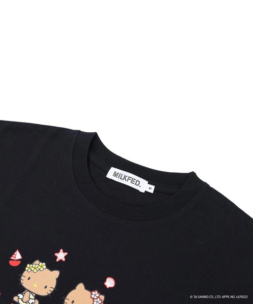sanrio(サンリオ)の「MILKFED. × HELLO KITTY SUN-KISSED F2F S/S TEE(Tシャツ/カットソー・レディース・ホワイト/ブラック・ONE SIZE)」の13枚目の写真
