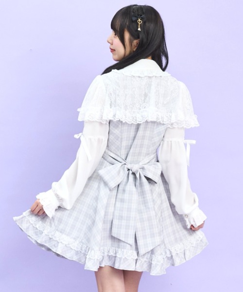 Secret Honey（シークレットハニー）の「レースボレロ風ワンピース（ワンピース・レディース・ブラック/グレー・MEDIUM）」の4枚目の写真