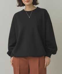 Cinderella | トップス Tシャツ プルオーバー 春 秋 冬 レディース 長袖 ゆったり 大きいサイズ ビッグシルエット ドロップショルダー ミドル丈 無地 シンプル きれいめ おしゃれ かわいい 快適 デイリー 綿 黒 茶色 灰色 白 20代 30代 40代 50代 10代 フリーサイズ(Tシャツ/カットソー)