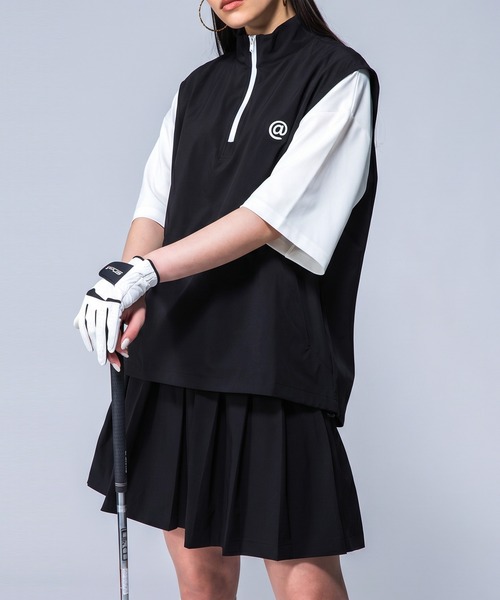 antiqua(アンティカ)の「【STCH】ハーフジップ ベスト(ベスト・レディース・ブラック/ホワイト・ONESIZE)」の8枚目の写真