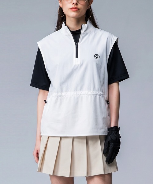 antiqua(アンティカ)の「【STCH】ハーフジップ ベスト(ベスト・レディース・ブラック/ホワイト・ONESIZE)」の6枚目の写真