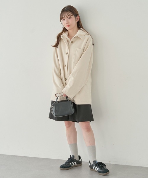 earth music&ecology（アースミュージックアンドエコロジー）の「バミューダパンツ（その他パンツ・レディース・グレー/ブラック/ベージュ・S/M）」の16枚目の写真