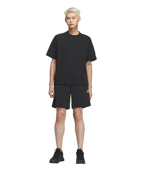 adidas(アディダス)の「アディダス adidas ルーズフィット ワッフルファブリック 半袖Tシャツ(Tシャツ/カットソー・メンズ・オリーブ/ブラック/グリーン・S/M/3L/LL/L)」の10枚目の写真