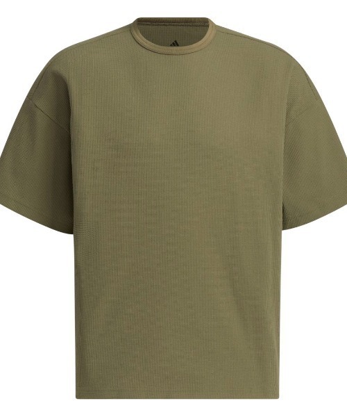 adidas(アディダス)の「アディダス adidas ルーズフィット ワッフルファブリック 半袖Tシャツ(Tシャツ/カットソー・メンズ・オリーブ/ブラック/グリーン・S/M/3L/LL/L)」の17枚目の写真