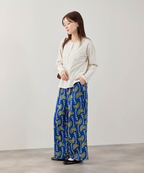 NAVY(ネイビー)の「【SARARI /サラリ】 天竺 UVカット 吸水速乾 リングスナップボタン カーディガン(カーディガン/ボレロ・レディース・ブルー/ブラック/ホワイト・M/L/XL)」の4枚目の写真