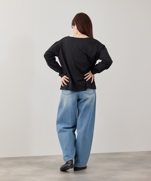 NAVY(ネイビー)の「【SARARI /サラリ】 天竺 UVカット 吸水速乾 リングスナップボタン カーディガン(カーディガン/ボレロ・レディース・ブルー/ブラック/ホワイト・M/L/XL)」の8枚目の写真