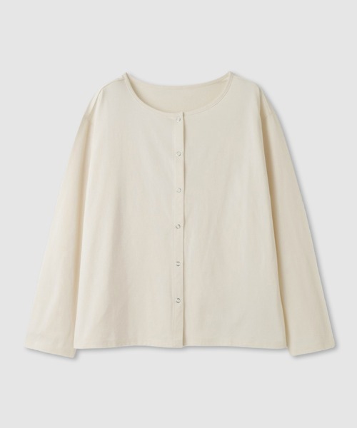 NAVY(ネイビー)の「【SARARI /サラリ】 天竺 UVカット 吸水速乾 リングスナップボタン カーディガン(カーディガン/ボレロ・レディース・ブルー/ブラック/ホワイト・M/L/XL)」の10枚目の写真