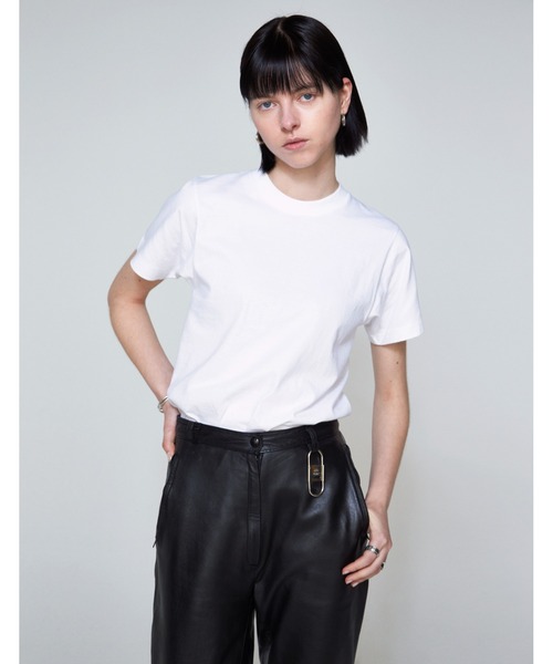 FRONT 11201(フロントワンワントゥーオーワン)の「Soft T-shirt(Tシャツ/カットソー・メンズ・ホワイト/ブラック/ネイビー・1/2/S/M/L/XL)」の5枚目の写真