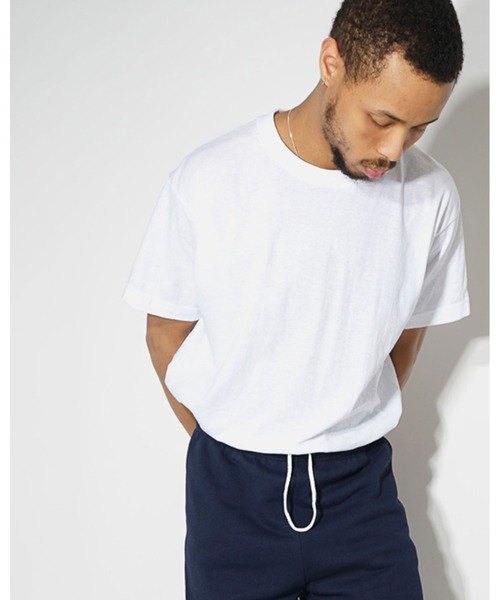 FRONT 11201(フロントワンワントゥーオーワン)の「Soft T-shirt(Tシャツ/カットソー・メンズ・ホワイト/ブラック/ネイビー・1/2/S/M/L/XL)」の8枚目の写真