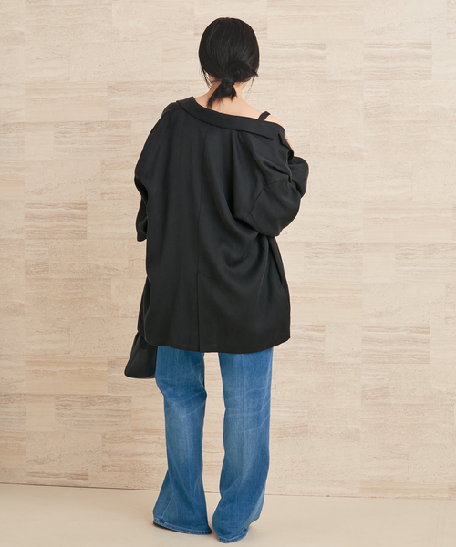 plage（プラージュ）の「Linen mix lace キャミソール（キャミソール・レディース・ブラック/ベージュ・FREE）」の7枚目の写真