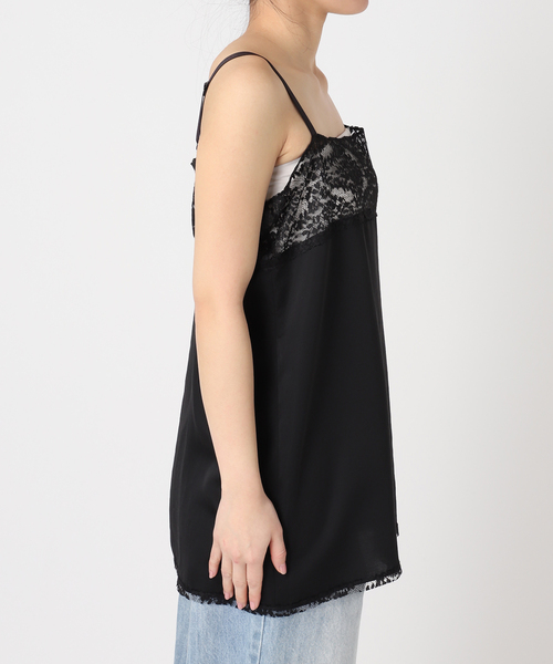 plage（プラージュ）の「Linen mix lace キャミソール（キャミソール・レディース・ブラック/ベージュ・FREE）」の19枚目の写真