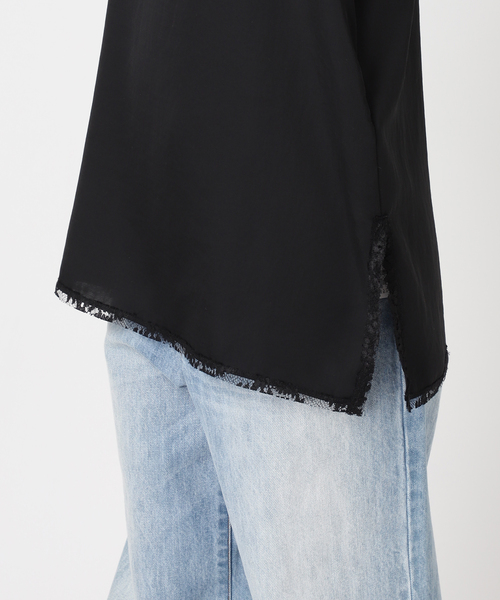 plage（プラージュ）の「Linen mix lace キャミソール（キャミソール・レディース・ブラック/ベージュ・FREE）」の21枚目の写真