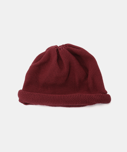 HIGHLAND 2000（ハイランドトゥーサウザンド）の「HIGHLAND 2000 / ハイランド 2000  ROLL UP BEANIE（ニットキャップ/ビーニー・レディース・ボルドー/チャコールグレー/グレー・FREE）」の3枚目の写真