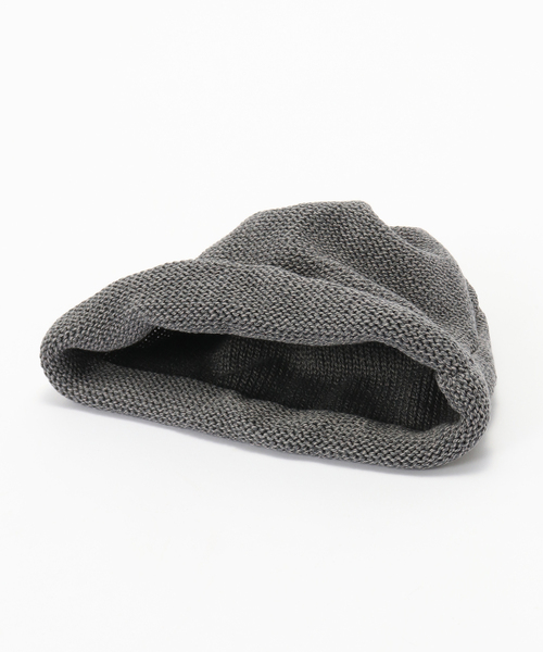 HIGHLAND 2000（ハイランドトゥーサウザンド）の「HIGHLAND 2000 / ハイランド 2000  ROLL UP BEANIE（ニットキャップ/ビーニー・レディース・ボルドー/チャコールグレー/グレー・FREE）」の12枚目の写真