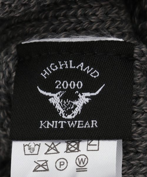 HIGHLAND 2000（ハイランドトゥーサウザンド）の「HIGHLAND 2000 / ハイランド 2000  ROLL UP BEANIE（ニットキャップ/ビーニー・レディース・ボルドー/チャコールグレー/グレー・FREE）」の5枚目の写真
