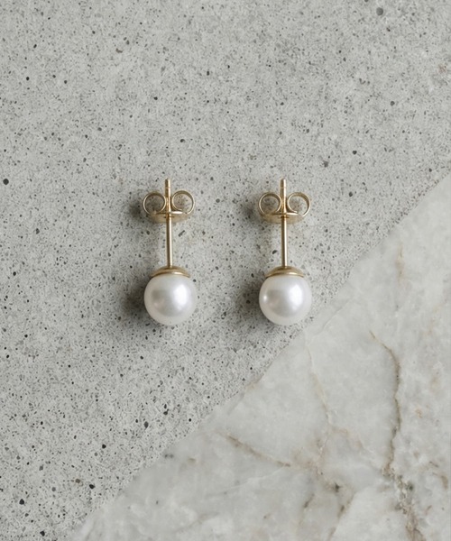 STYLE DELI（スタイルデリ）の「【DELI by】パール・クラシックスタッドピアス（ピアス（両耳用）・レディース・ゴールド/シルバー・FREE）」の9枚目の写真