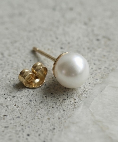 STYLE DELI（スタイルデリ）の「【DELI by】パール・クラシックスタッドピアス（ピアス（両耳用）・レディース・ゴールド/シルバー・FREE）」の10枚目の写真