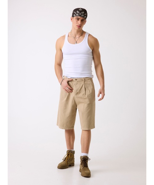 GUESS JEANS Pleated Baggy Short ショートパンツ ハーフパンツ