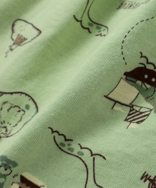 SLAP SLIP BABY(スラップスリップベビー)の「【お揃い】襟モチーフ総柄ロンパースベビー(60~80cm)(ロンパース・キッズ・グリーン系その他/ホワイト系その他・60cm/80cm/70cm)」の10枚目の写真