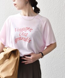 SHIPS any:〈洗濯機可能〉シアー 裏毛 ロゴ TEE