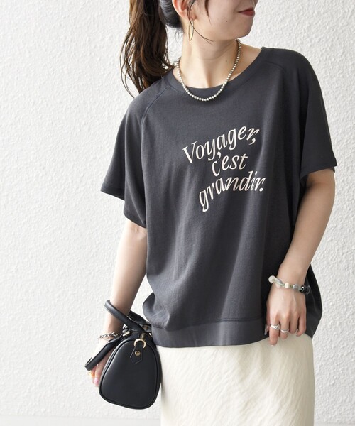 SHIPS any(シップス エニィ)の「SHIPS any:〈洗濯機可能〉シアー 裏毛 ロゴ TEE(Tシャツ/カットソー・レディース・ピンク/チャコールグレー/ホワイト・ONE SIZE)」の20枚目の写真