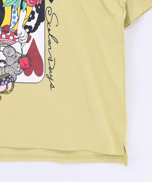 ScoLar（スカラー）の「161643：ハートの女王スカラーちゃんTシャツ（Tシャツ/カットソー・レディース・イエロー/パープル/チャコールグレー/オフホワイト・M）」の13枚目の写真