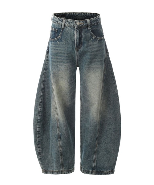 mushwear(マッシュウェア)の「カーブシルエットデニムパンツ(デニムパンツ・メンズ・ブルー・SMALL/MEDIUM/LARGE/XX-LARGE/X-LARGE)」の5枚目の写真