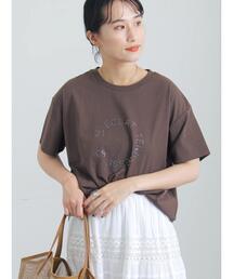 ラインストーンサークルロゴTシャツ《新色追加》