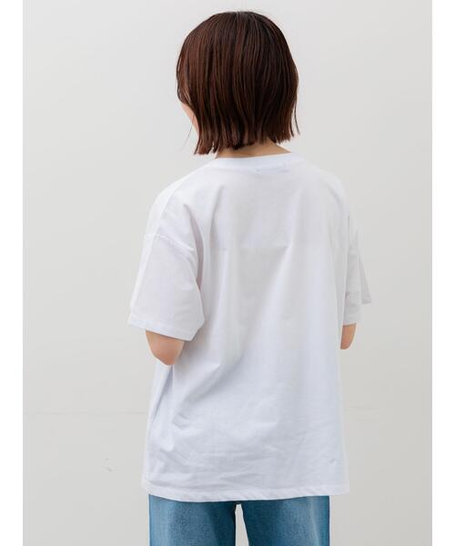 Te chichi(テチチ)の「ラインストーンサークルロゴTシャツ(Tシャツ/カットソー・レディース・チャコールグレー/シルバー/オフホワイト・F)」の17枚目の写真