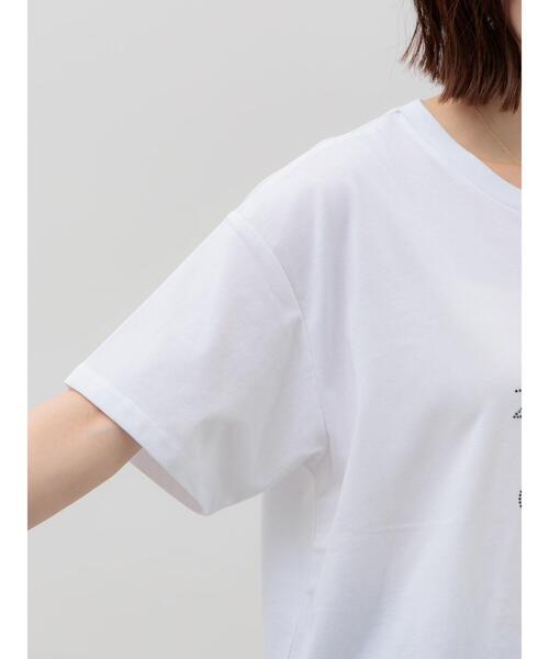 Te chichi(テチチ)の「ラインストーンサークルロゴTシャツ(Tシャツ/カットソー・レディース・チャコールグレー/シルバー/オフホワイト・F)」の20枚目の写真