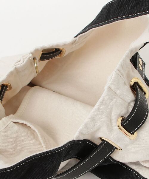 sita parantica（シータパランティカ）の「SITA PARANTICA（シータ パランティカ）COTTON CANVAS TOTE S（トートバッグ・レディース・ブラック・S）」の6枚目の写真