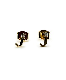 CARROLL（キャロル）の「CARROLL キャロル ラインストーンアルファベットモチーフキャッチピアス "J"（ピアス（両耳用））」