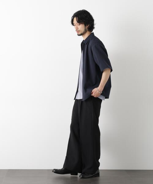 メランジドライ」ワイドスラックス(セットアップ可)（スラックス