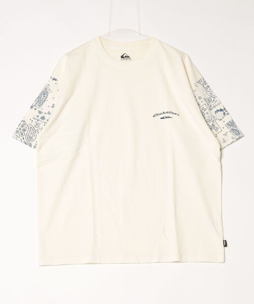 Quiksilver（クイックシルバー）の「QUIKSILVER/クイックシルバー 半袖 Tシャツ MERCURY PAISLEY SLEEVE ST QST262015（Tシャツ/カットソー・メンズ・ホワイト/インディゴブルー・M/L）」の9枚目の写真